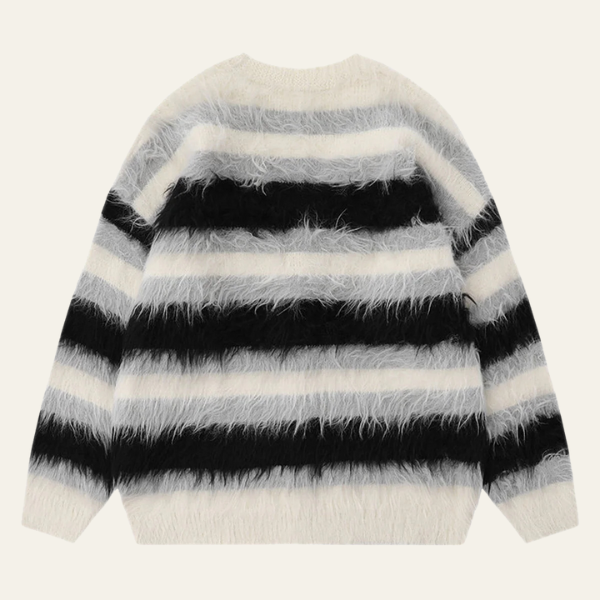 Elara's Striped Cardigan