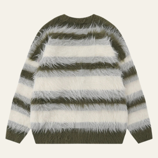 Elara's Striped Cardigan