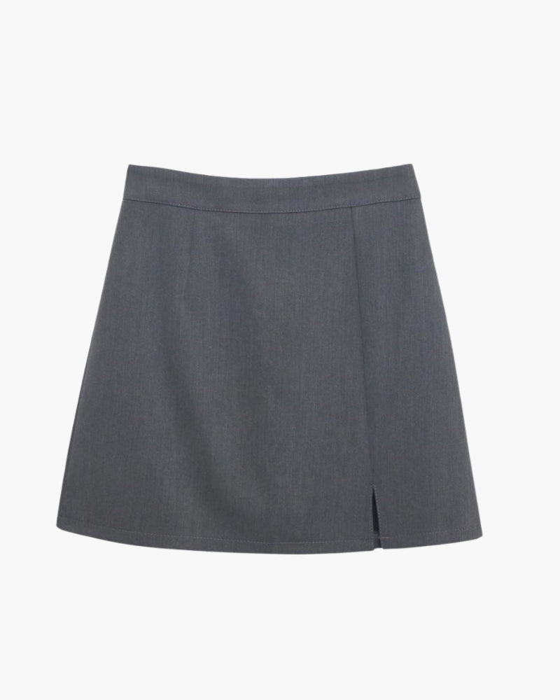 Elara's Straight Mini Skirt