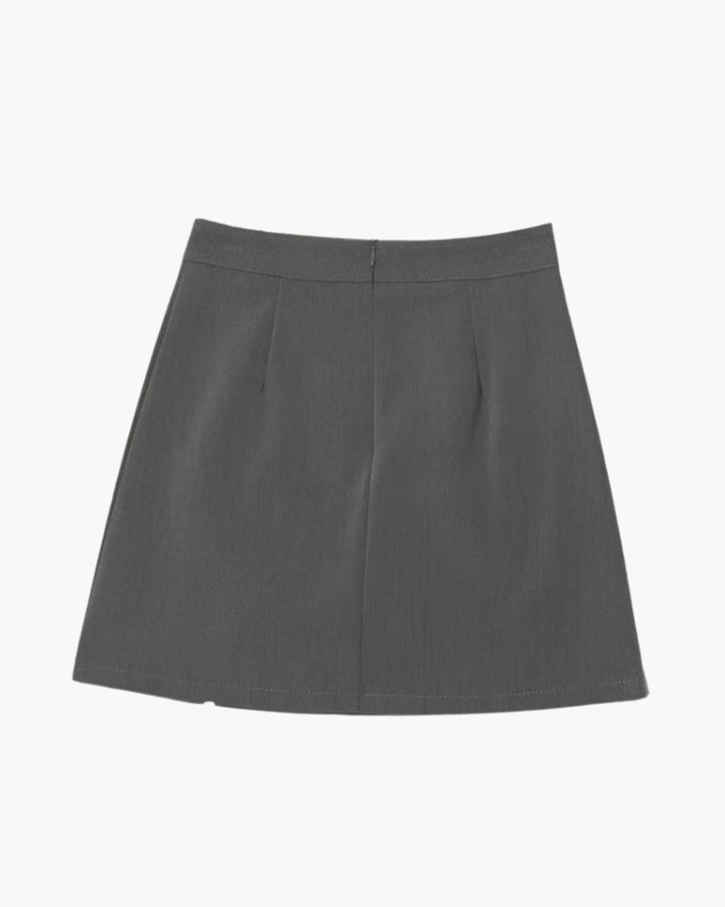 Elara's Straight Mini Skirt