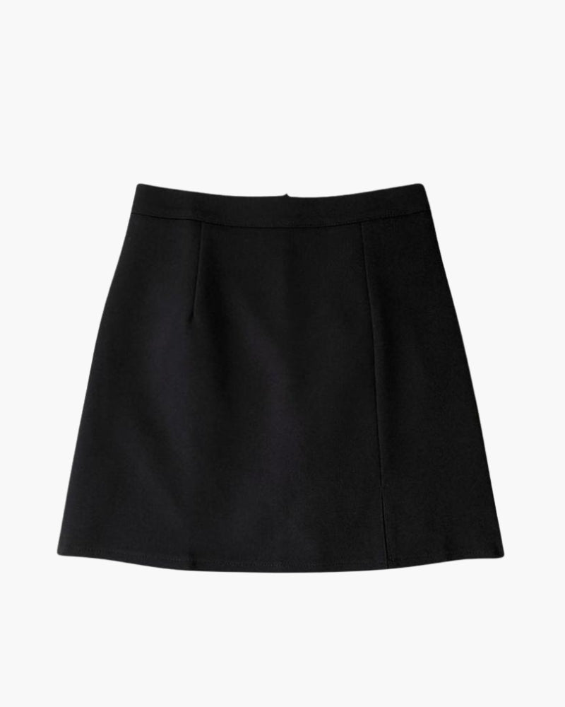Elara's Straight Mini Skirt