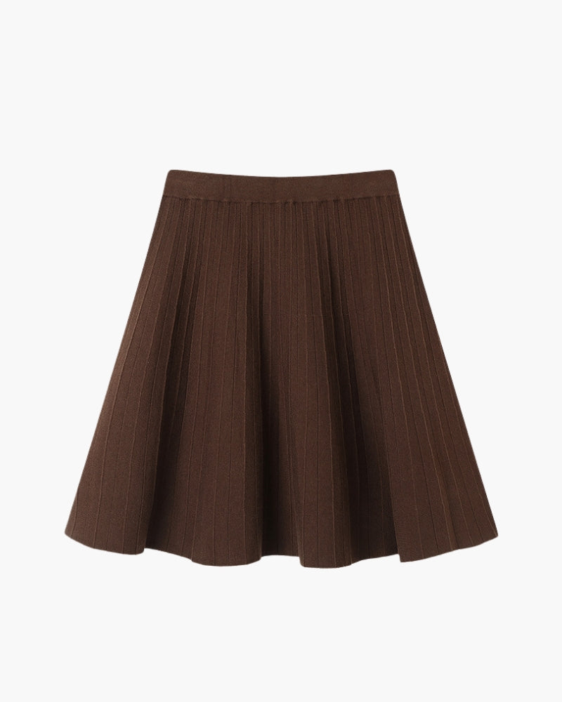 Elara's Pleated Mini Skirt