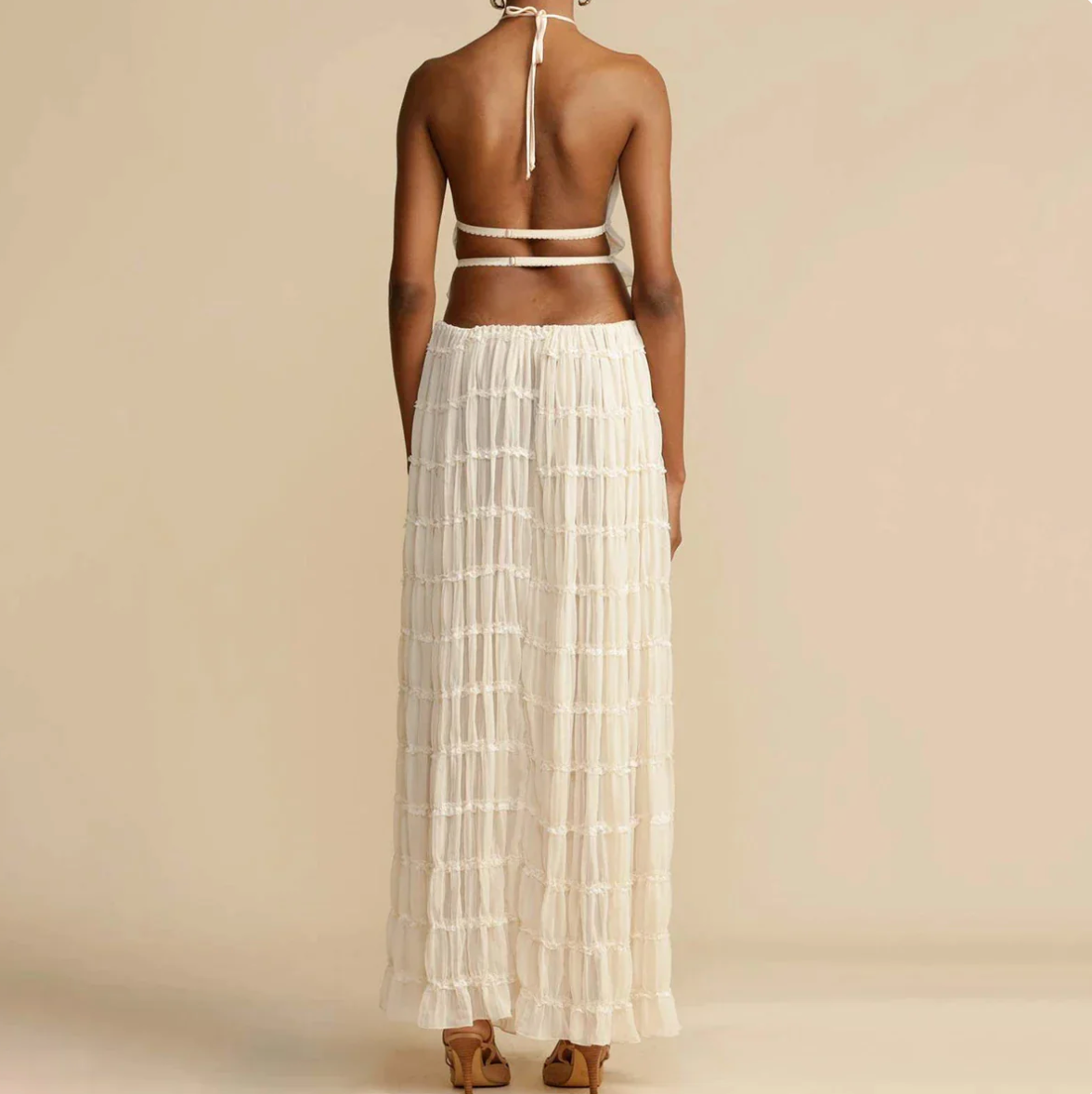Elara's Ethereal Whimsy Ruffled Set