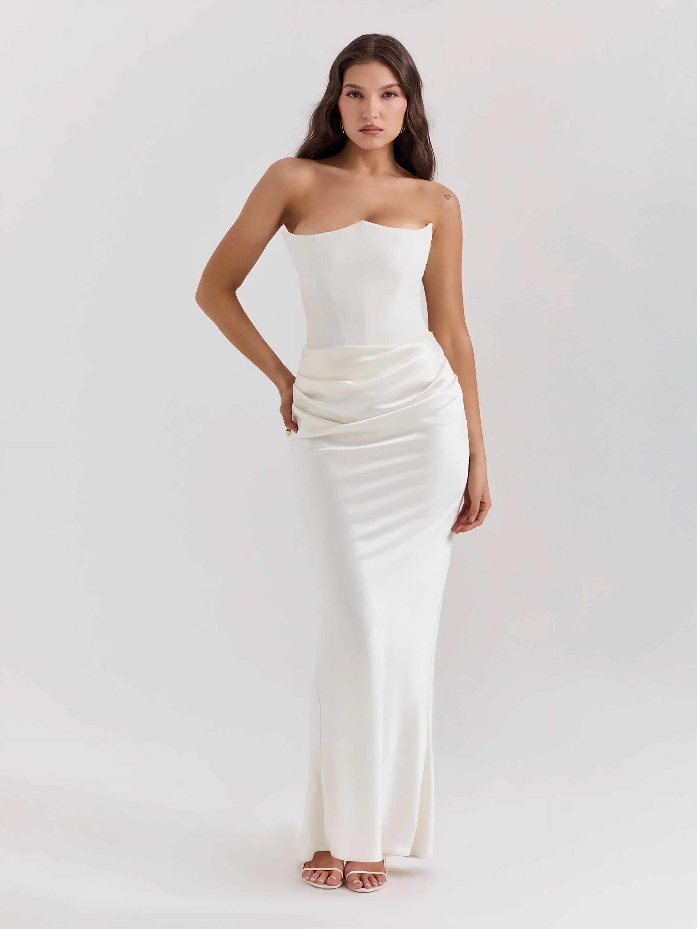 Elara's Maxi Dress White