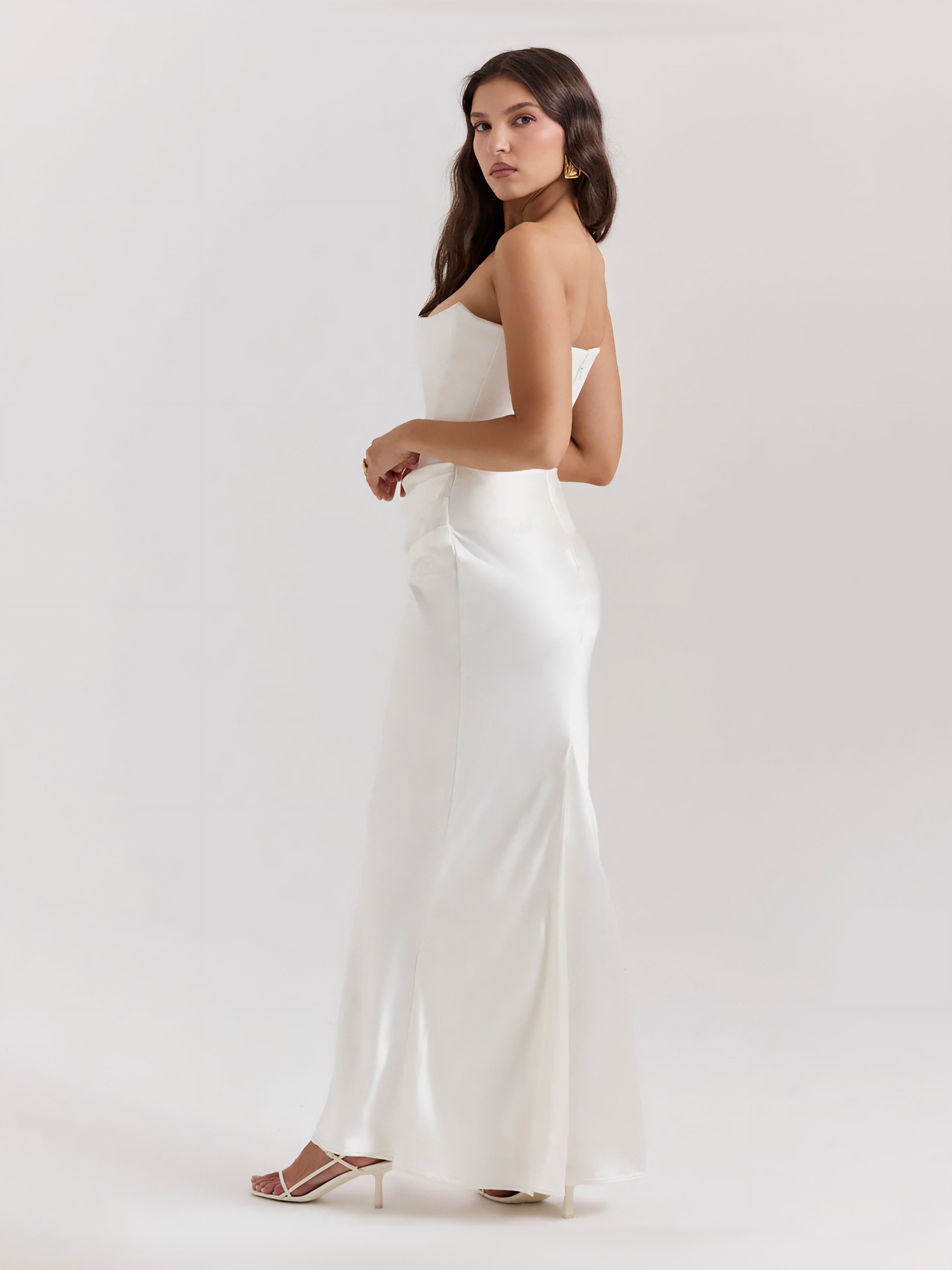 Elara's Maxi Dress White